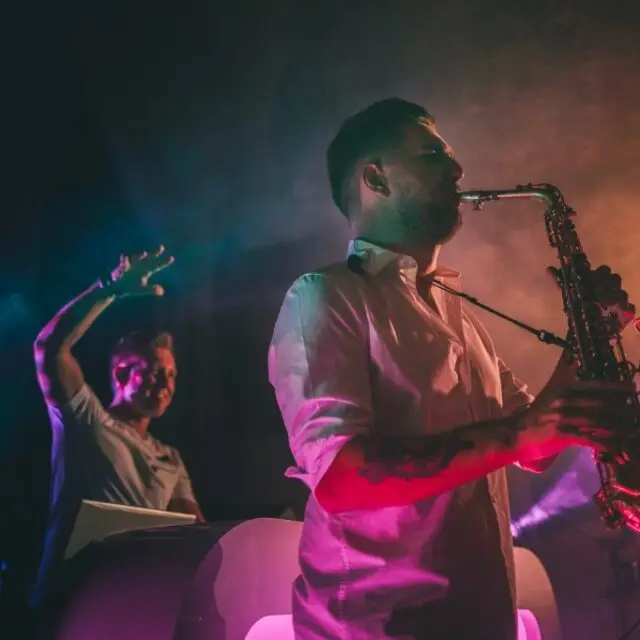 Sax with the DJ