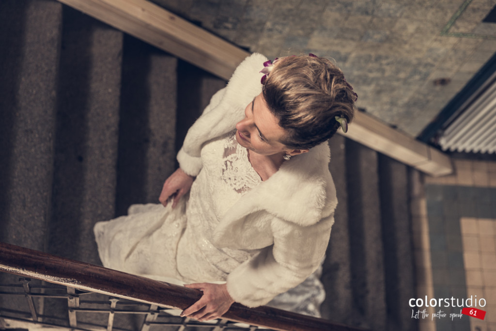Bruid op de trap